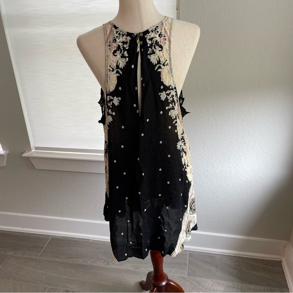 Intimately Free People Darjeeling Black Print Sleeveless Medium - Picture 5 of 8